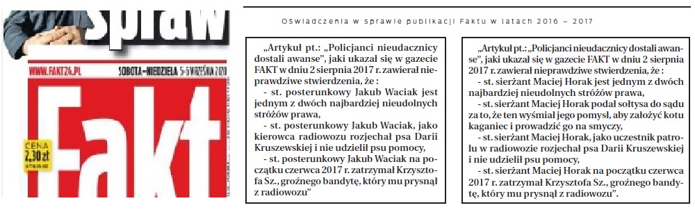fakt pomawiaja przepraszaja tekst
