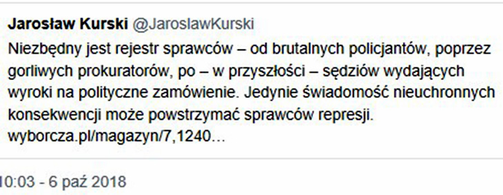 kurski wpis TT